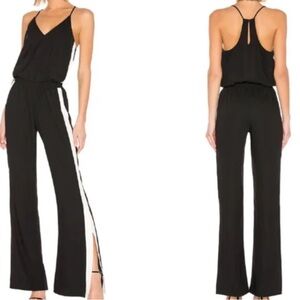 Amanda Uprichard Black Jumpsuit with White Accents